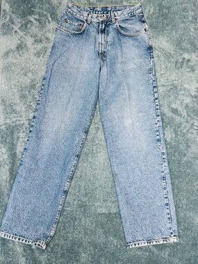 Vintage 90s Lucky Brand Made in USA Wide Leg Jeans Size 30